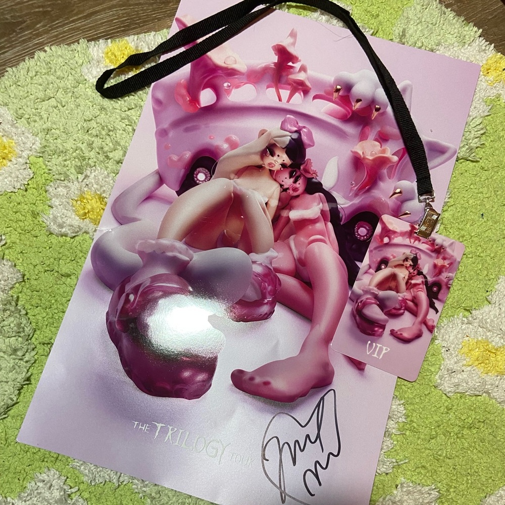 Melanie Martinez Trilogy Tour Signed Poster & VIP Badge Exclusive